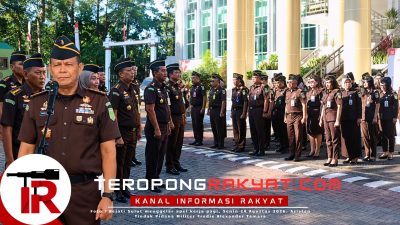 Pimpin Apel Pagi, Asisten Tindak Pidana Militer Kejati Sulut Tekankan Pentingnya Integritas