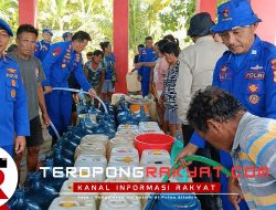 Ditpolairud Polda Sulut dan Pemkot Manado Salurkan 64 Ton Air Bersih ke Pulau Siladen dan Manado Tua