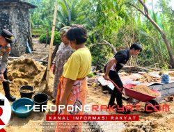 Kapolsek Wori dan Warga Kima Bajo Gotong Royong Perbaiki Area Sumur Air untuk Kepentingan Masyarakat