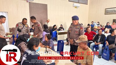 Peringati HUT ke-81 Korps Brimob Polri, Satuan Brimob Polda Sulut Gelar Pemeriksaan Kesehatan Gratis